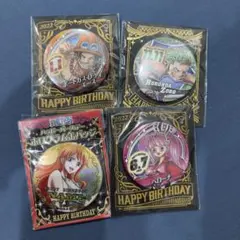 ONE PIECE ハッピーバースデー ホログラム缶バッジ 6点セット - メルカリ