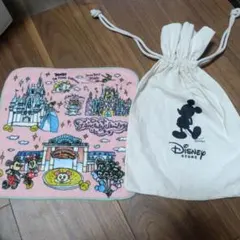 Disney Store 東京ディズニーランド ハンドタオル 巾着セット