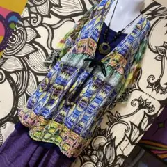 12-14❤️チュニック エスニック アジアン USAのサムネイル