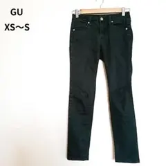 GU ジーユー ストレッチスキニーパンツ デニム ブラック 黒 58 XS〜S