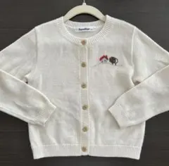 familiar カーディガン　刺繍　110 ニット　ファミリア