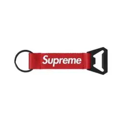 【Supreme】Bottle Opener Webbing Keychain赤