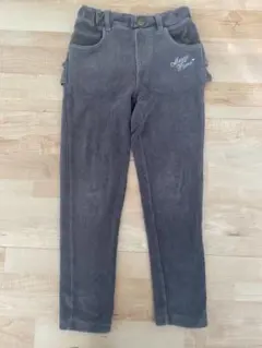 メゾピアノ グレー コーデュロイ フリル　ロングパンツ　120