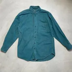 80年代 USA製 WOOLRICH ウールリッチ 無地 フランネルシャツ