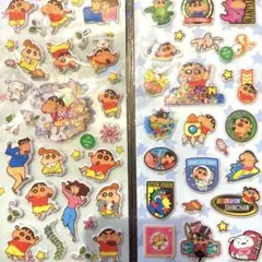 クレヨンしんちゃん 2シートセット　ボンボンシール　水シール　ぷにぷにシール