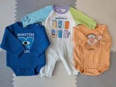 まとめ売り　ディズニーロンパース　70センチ　３枚セット