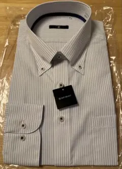 SUIT SELECT ストライプ ビジネスシャツ L