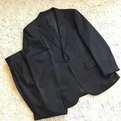 【美品】REGAL ダークグレー ストライプ ビジネススーツ