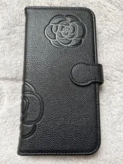 iPhone15 手帳型ケース　スマホケース　MARY QUANT風　鏡付き