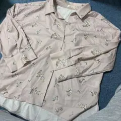 earth music&ecology 花柄長袖シャツ　F 美品