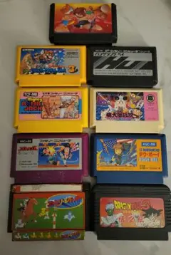 ※ジャンク品・動作保証なし※　ファミコンソフト９点　セット