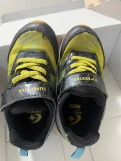 MOONSTAR SUPERSTAR スニーカー　ブラック×イエロー　17cm