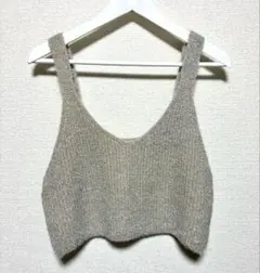 samantha mos2 blue ビスチェ　ベスト　ラメ