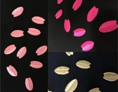 花びら　桜　【5枚１セット】　アイロンワッペン 刺しゅう オーダー