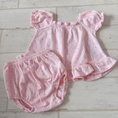 未使用♡花柄セットアップ(80)