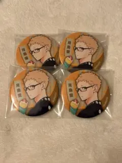 ハイキュー!! 月島蛍 夏祭り 浴衣 縁日 缶バッジ 4個