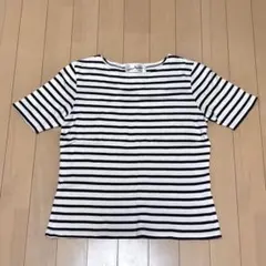ベルメゾン レディース 半袖Tシャツ ボーダーのサムネイル