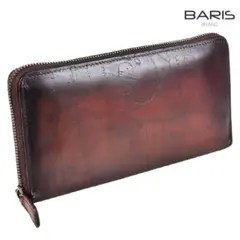 【美品】ベルルッティ　カリグラフィー　ラウンドファスナー　長財布　お札　小銭 ベルルッティ カリグラフィー ラウンドファスナー長財布 黒