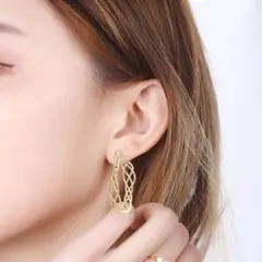 【残りわずか】　レディース　アクセサリー　ピアス　シルバー　ゴージャス　フープ