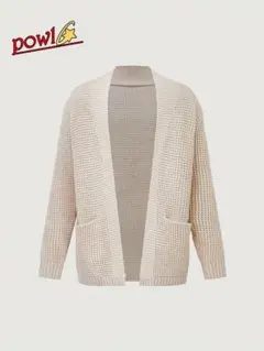 メンズカジュアル長袖Vネックカーディガンポケット付き無地シンプルお洒落