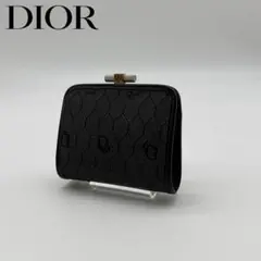 【美品】 Dior レザー×キャンバス コインケース 小銭入れ マルチケース 黒