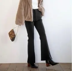 GRL フレアパンツ ブラック k8385u