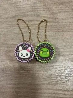 ドーナツ型キャラクターキーホルダー2個セット
