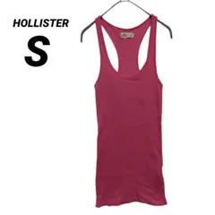 HOLLISTER ホリスター リブタンクトップ ピンク S 夏服 派手色のサムネイル