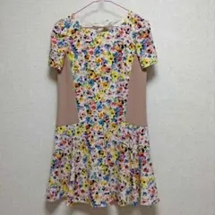 JILLの花柄ミニワンピース