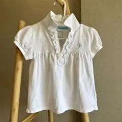 ラルフローレン　ポロシャツ　ベビー　白　24M 90cm 美品 匿名配送