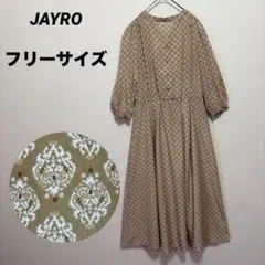 JAYRO ジャイロ　総柄　シャツワンピース　ロングワンピース　フリーサイズ