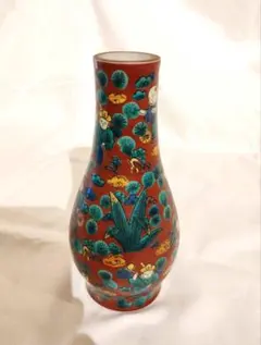 C-1 ロイヤルドルトン フランベ ウッドカット 1616 花瓶 箱付き 花器