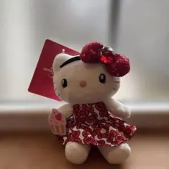 USJ限定ハローキティ ぬいぐるみ 赤いドレス