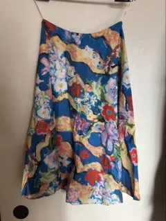 MARNI コットンリネン フレアスカート 花柄 ボタニカル 2017 MARNI コットンリネン フレアスカート 花柄 ボタニカル 2017 - メルカリ