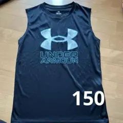 UNDER ARMOUR ブラック タンクトップ YLG/JG/G