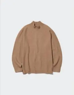 ユニクロ3Dスフレヤーンモックネックセーター