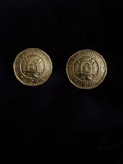 CHANEL ゴールドコイン型イヤリング