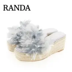 RANDA ランダグラデーションフラワーウェッジサンダル LLのサムネイル