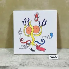 岡本太郎「喫煙者」へのオマージュ作品　イラスト　障害者アート