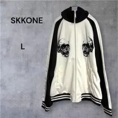 【美品】SKKONE ジャージ スカル トラックジャケット L Y2K レア