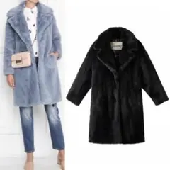 HERNO CA0262D エコファー モコモココート 黒のサムネイル