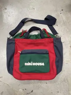 90s ミキハウス　mikihouse ショルダーバック　2way トートバック