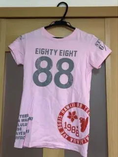 ピンク Tシャツ EIGHTY EIGHT 88