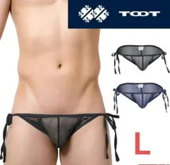 【新品/完売人気モデルTOOT】TOOT シースルーサイドストリング　ビキニ　L 新品/完売人気モデルTOOT】TOOT シースルーサイドストリング ビキニ L