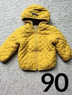 【アカチャンホンポ】キルティング　ボア　ダウン　アウター　リバーシブル　90