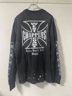 SAINT セントマイケル ウエストコースト チョッパーズ クロス ロンT 黒L