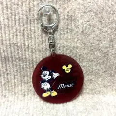 ミッキーマウス アクリルキーホルダー 赤