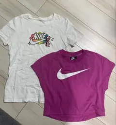 NIKE ロゴ Tシャツ 2枚セット　キッズ　Sサイズ　Mサイズ