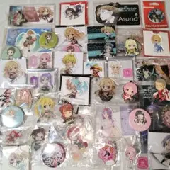 処分価格 ソードアート・オンライン 缶バッジ SAO アスナ アクリルスタンド