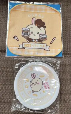 ちいかわ くら寿司 皿 ココス ミニタオル うさぎ